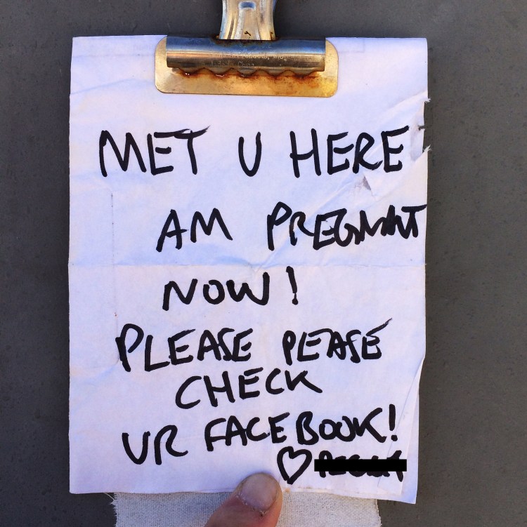 A note left on the climber’s board at the City of Rocks, Idaho.